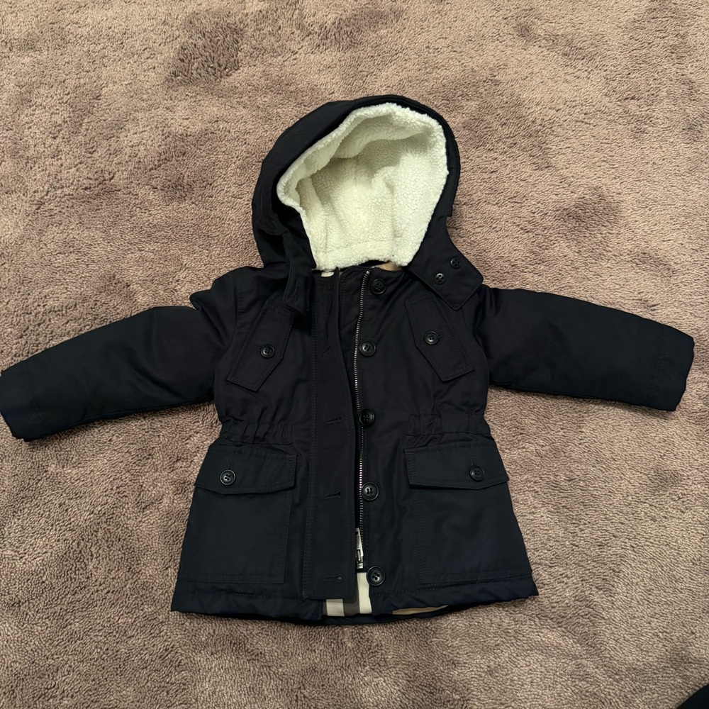 Brand New with tag toddler BURBERRY winter jacket - 12 M